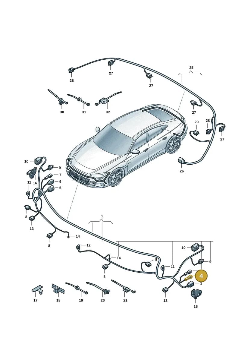 4L0035576B — Audi RS e-tron GT (2020-2025) diagram 4j1972700, position 4
