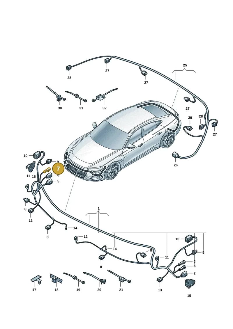 4L0035576C — Audi RS e-tron GT (2020-2025) diagram 4j1972700, position 7