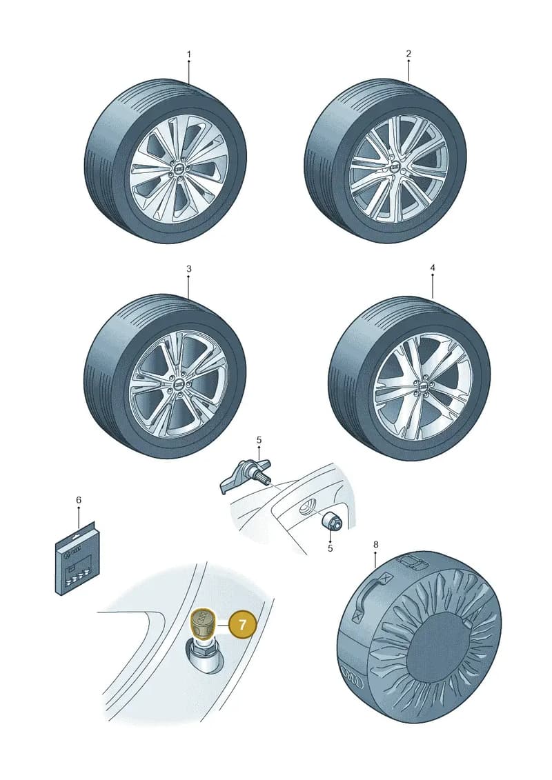 4L0071215 — Audi Q8 (2018-2025) diagram 429073030, position 7
