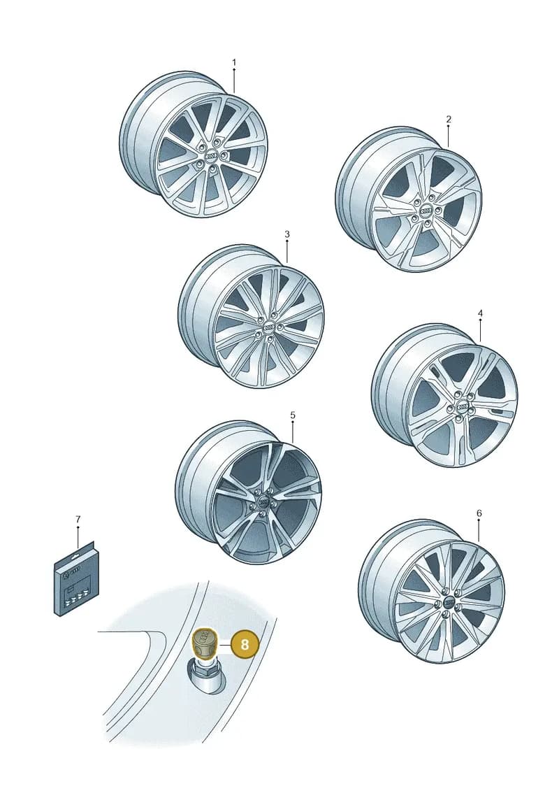 4L0071215 — Audi A6 (2018-2025) diagram 430073010, position 8