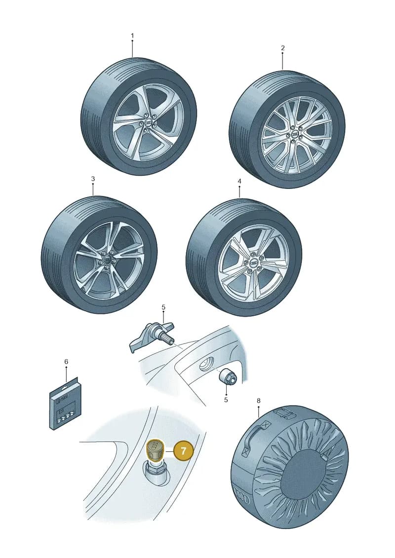 4L0071215 — Audi A6 (2018-2025) diagram 430073020, position 7