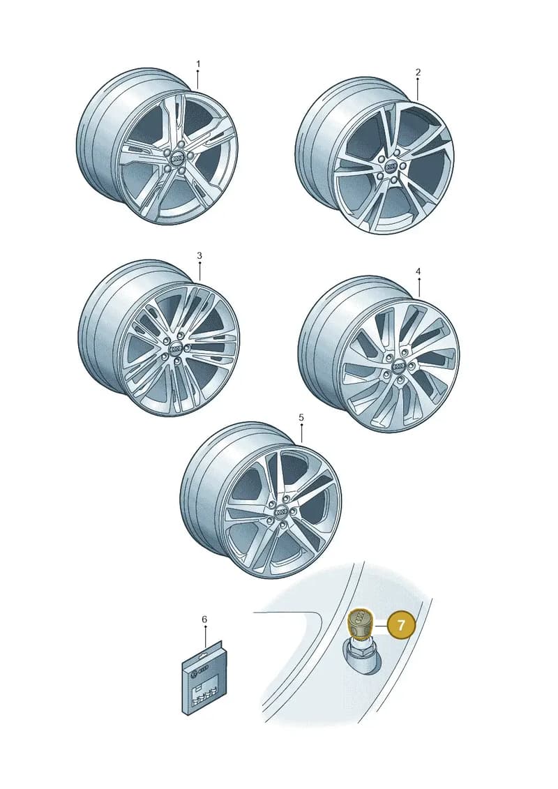 4L0071215 — Audi A7 Sportback (2018-2025) diagram 435073100, position 7