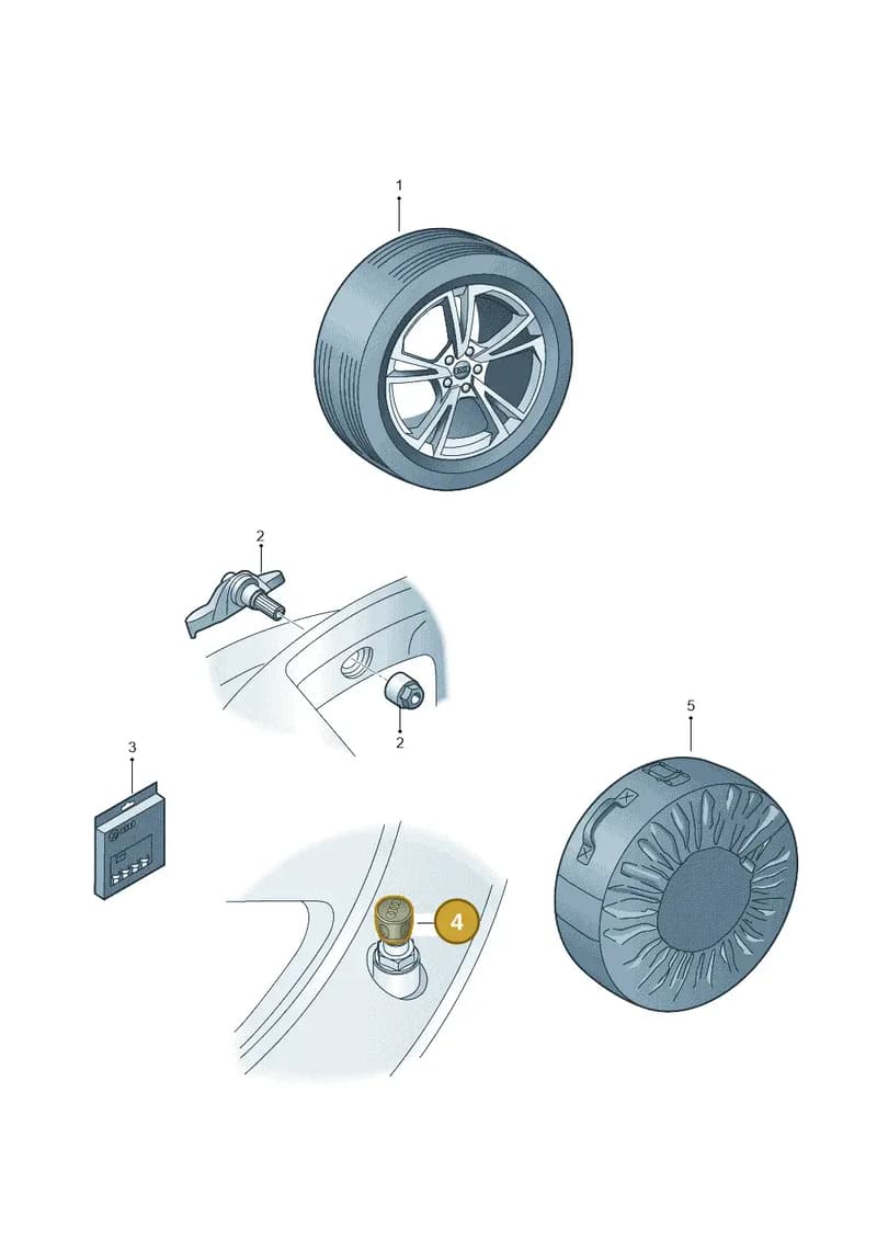 4L0071215 — Audi A7 Sportback (2018-2025) diagram 435073200, position 4