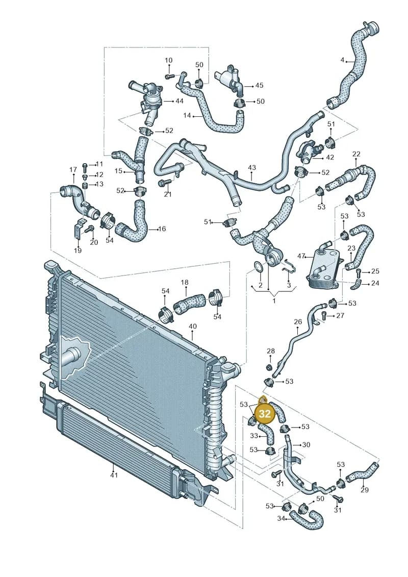 4L0121049 — Audi RS Q3 (2013-2018) diagram 764121330, position 32