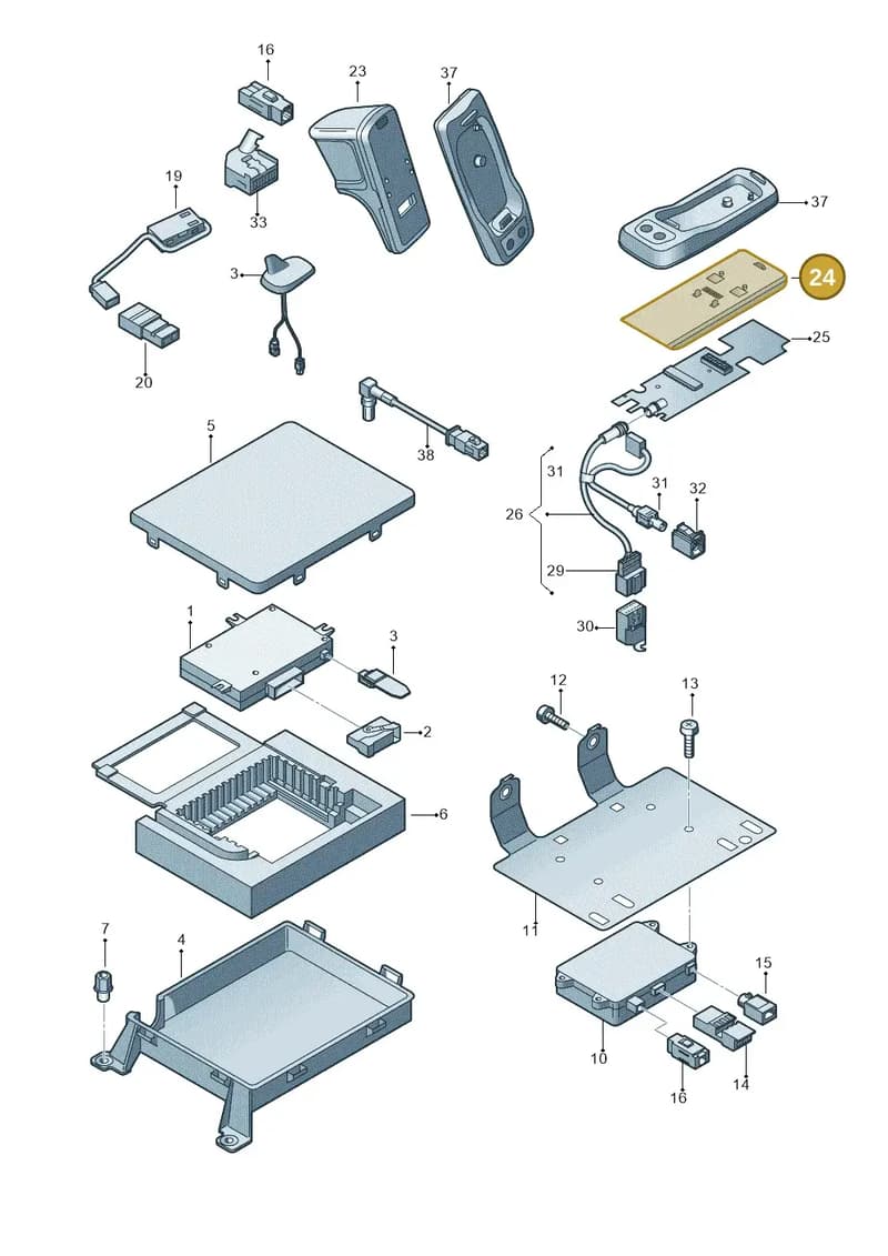 4L08629616PS — Audi A3/S3/Sportb./qu. 08 (2007-) diagram 412035550, position 24