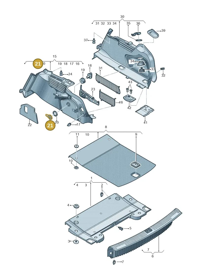 4L0867468C9B9 — Audi RS5 Sportback (2017-2025) diagram 897863800, position 21