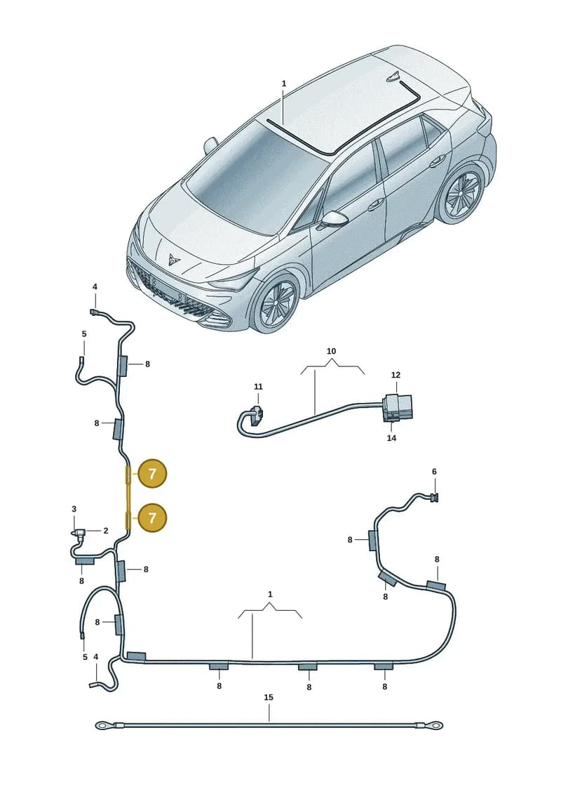 4L0971841P — SEAT CUPRA Born (2021-) diagram 10s972030, position 7