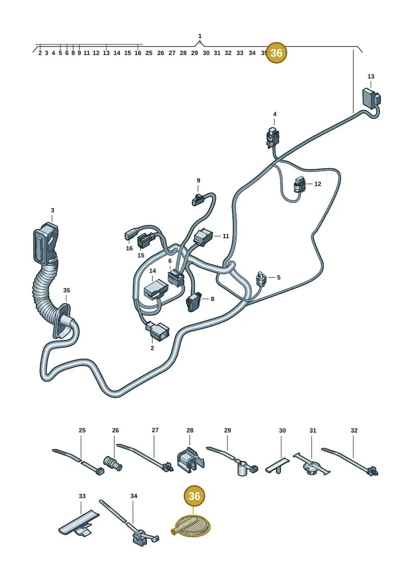 4L0971841P — Audi A5 Limousine (2024-2025) diagram 8wk972350, position 36