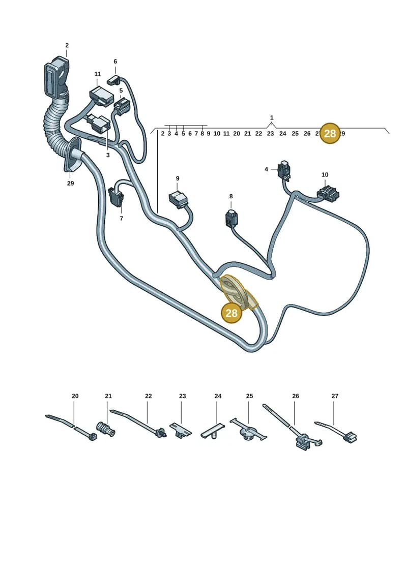 4L0971841P — Audi A5 Limousine (2024-2025) diagram 8wk972370, position 28