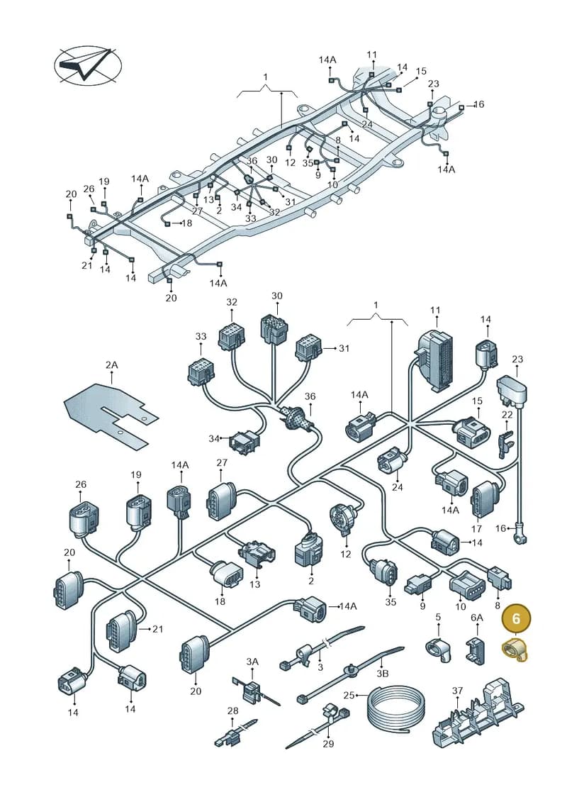 4L0971921 — Volkswagen Amarok (2022-) diagram 749971850, position 6