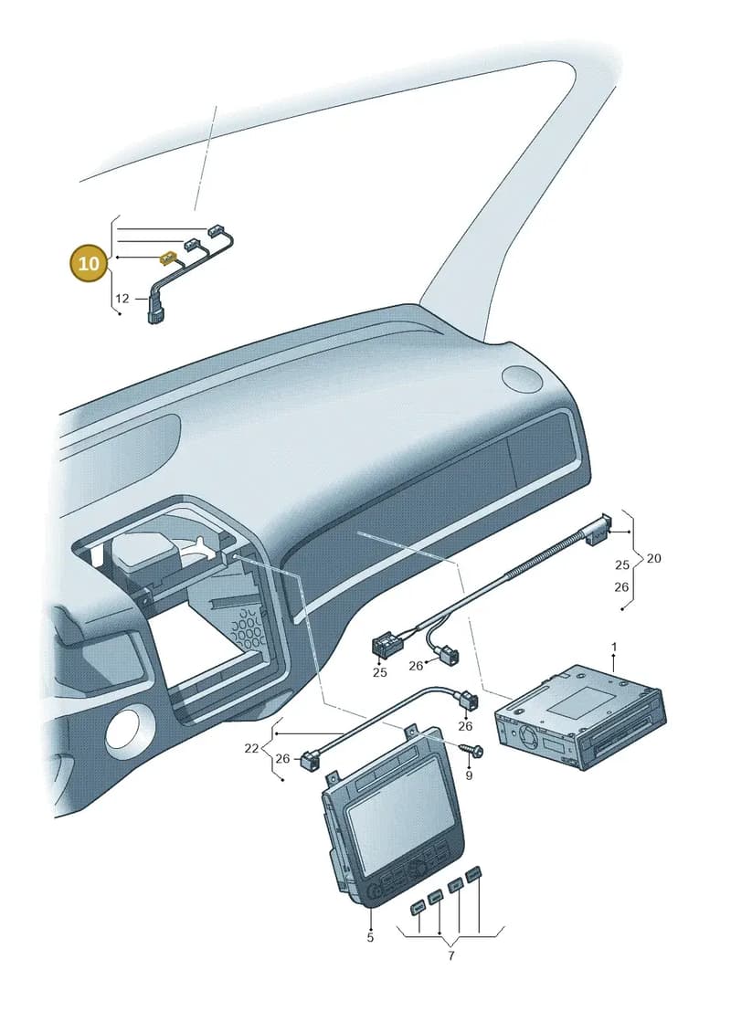 4L1035711G — Volkswagen Touareg (2014-2018) diagram 693035000, position 10