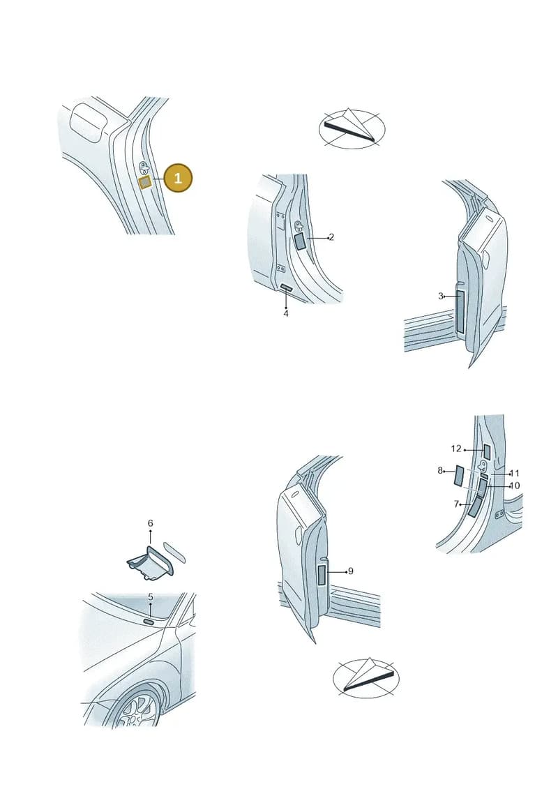 4M0010002 — Audi A7 Sportback (2014-2018) diagram 765010200, position 1