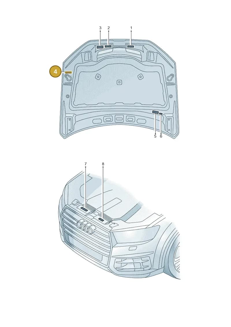 4M0010525D — Audi Q7 (2015-2025) diagram 859010100, position 4