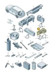 4M0012120F Audi Stowage Compartment