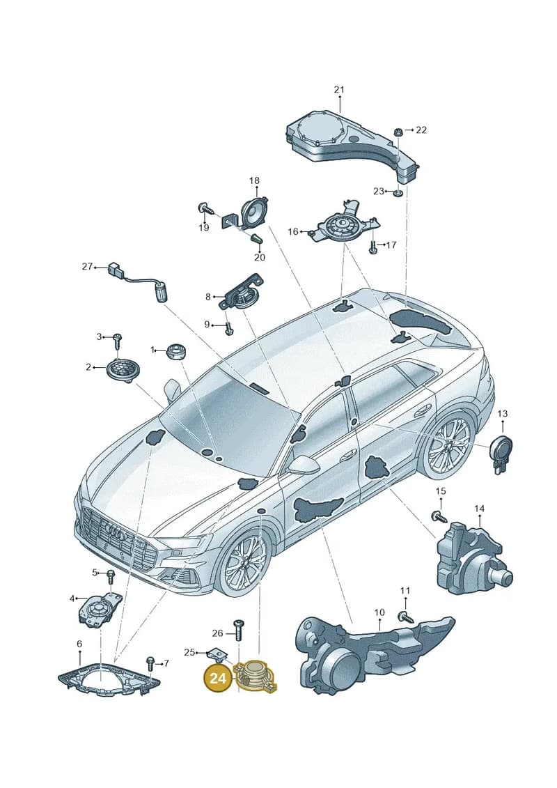 4M0035454B — Audi RS Q8 (2019-2025) diagram 429035350, position 24