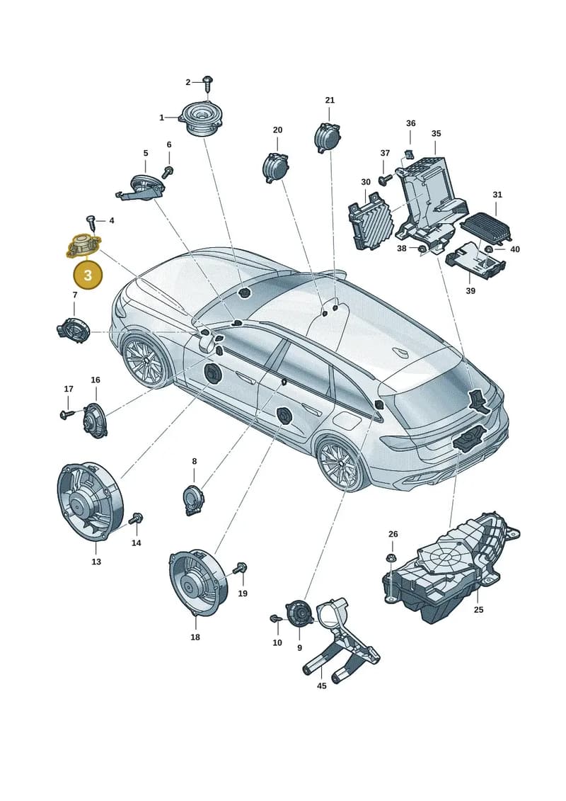 4M0035454B — Audi A5 Limousine (2024-2025) diagram 8wh035350, position 3