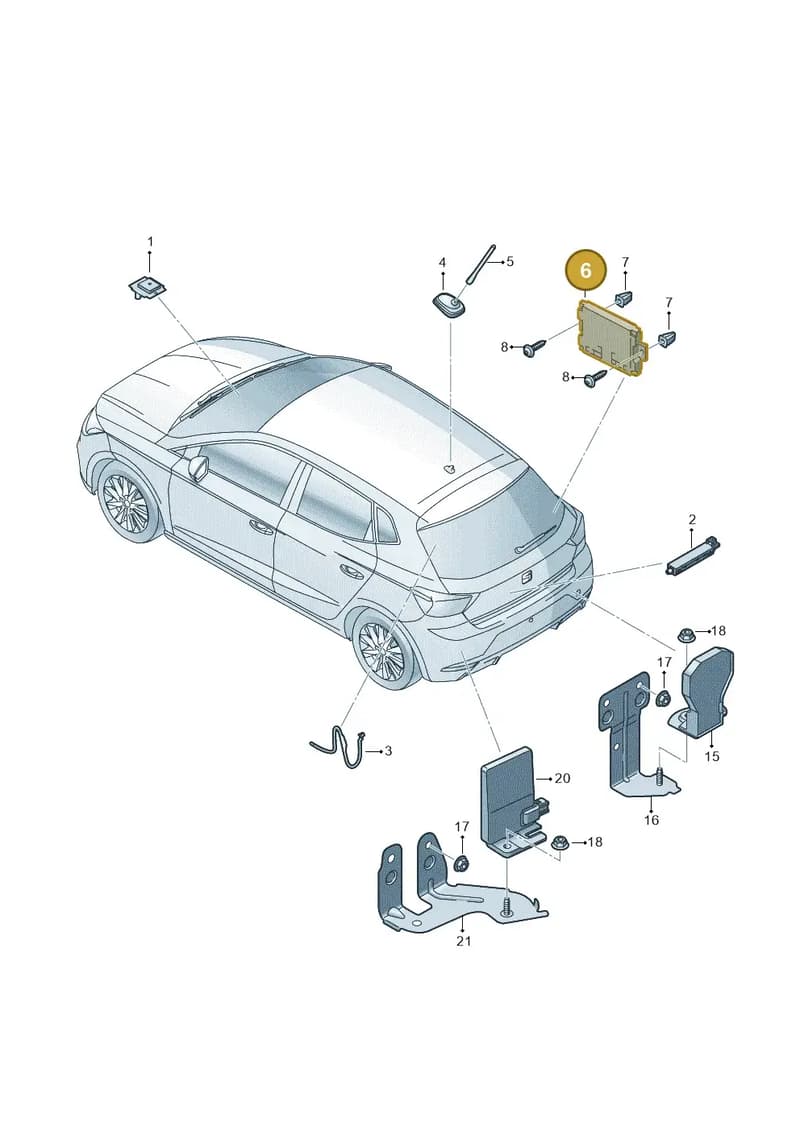 4M0035456A — SEAT Arona (2017-) diagram 835035100, position 6