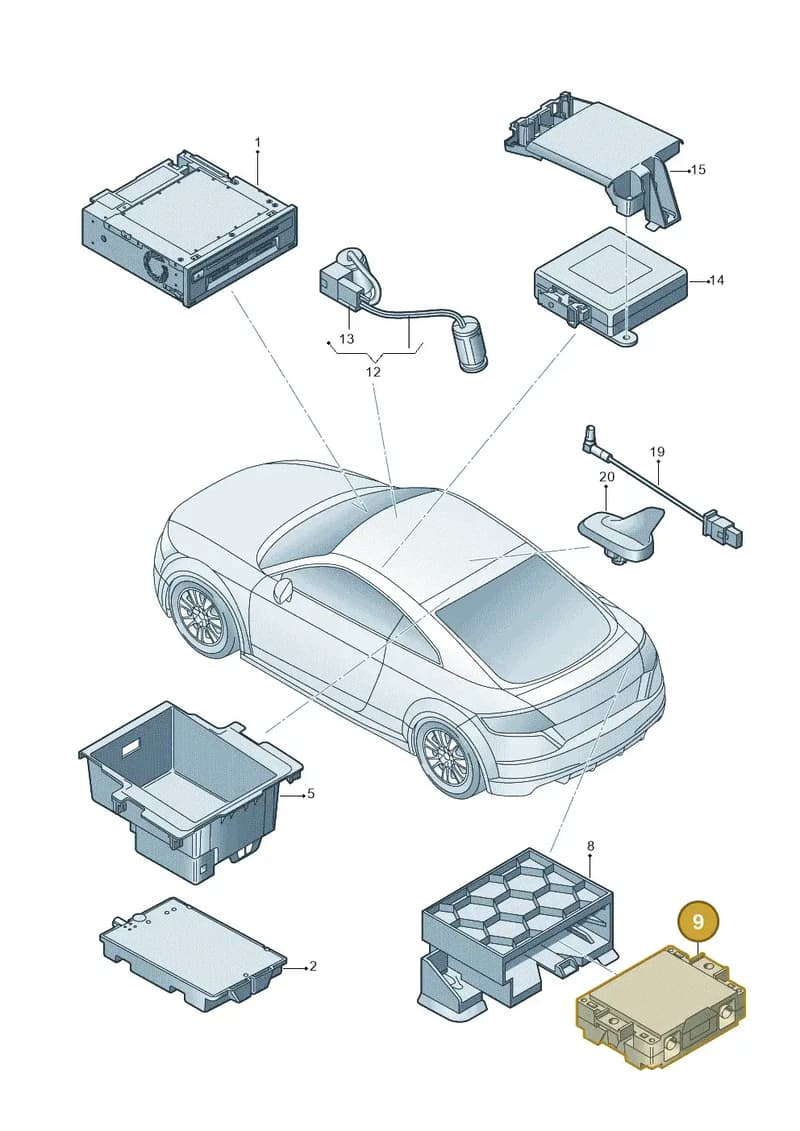 4M0035456A — Audi TT RS (2016-2023) diagram 850035550, position 9