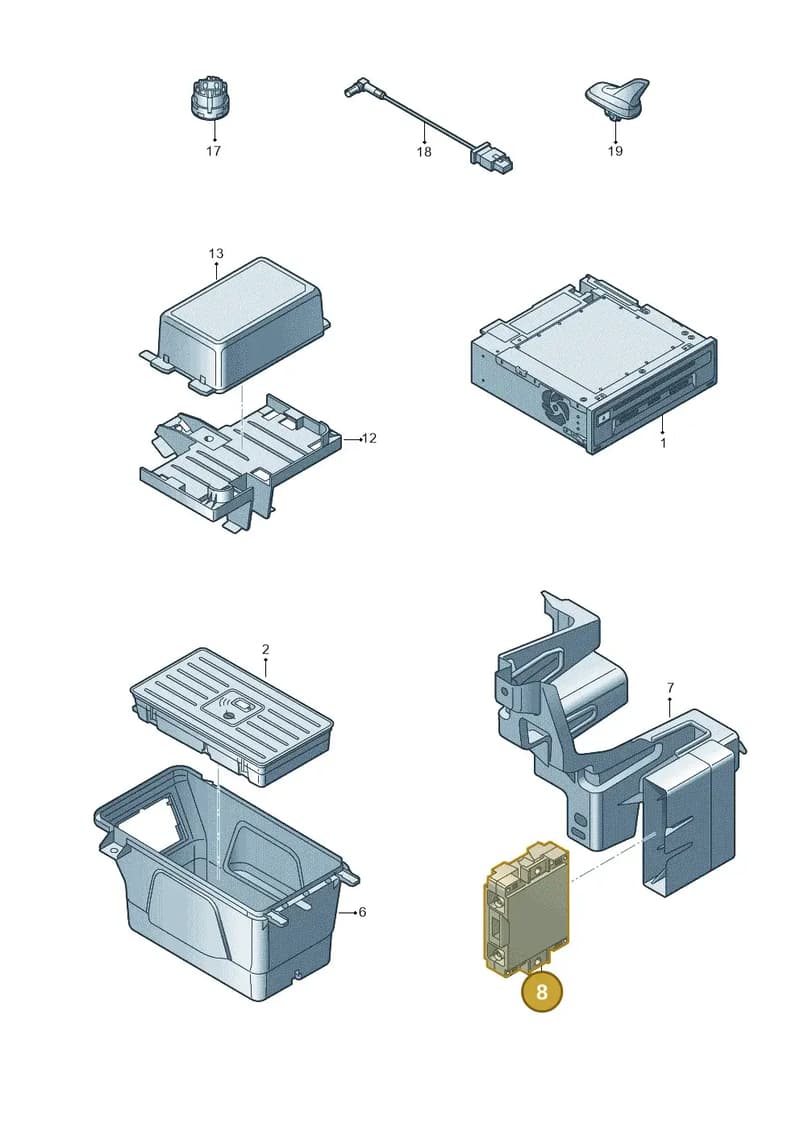 4M0035456B — Audi Q2 (2016-2025) diagram 803035550, position 8