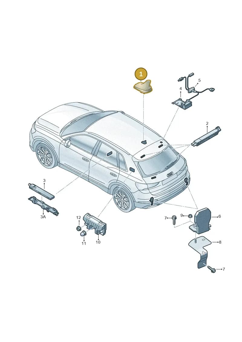 4M0035503TGRU — Audi RS Q3 Sportback (2019-2024) diagram 597035100, position 1