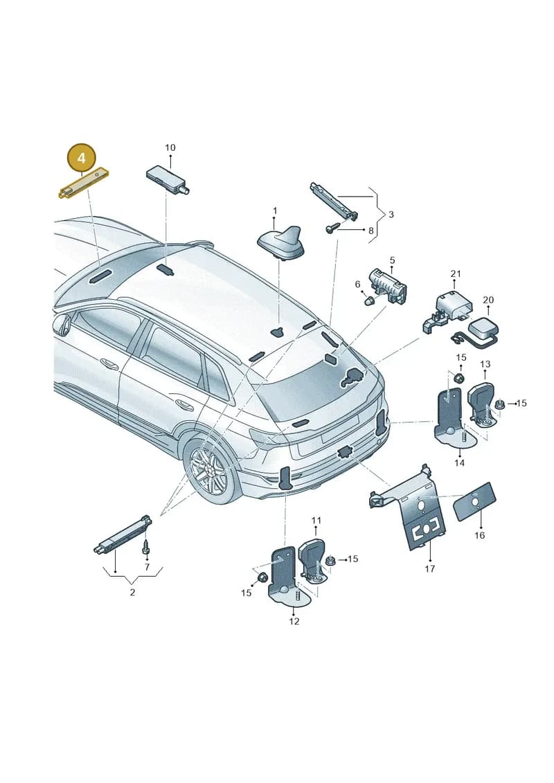 4M0035504A — Audi Q8 e-tron (2018-2025) diagram 586035100, position 4