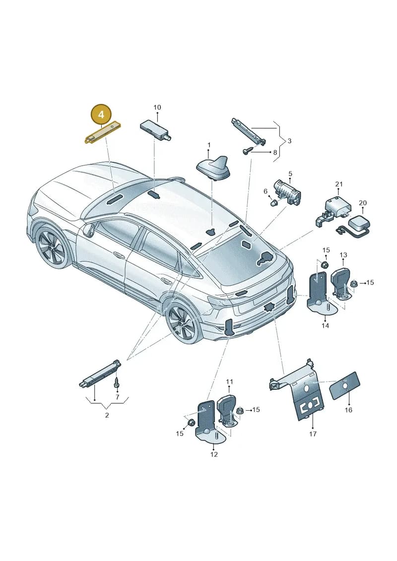 4M0035504A — Audi Q8 e-tron (2018-2025) diagram 586035150, position 4