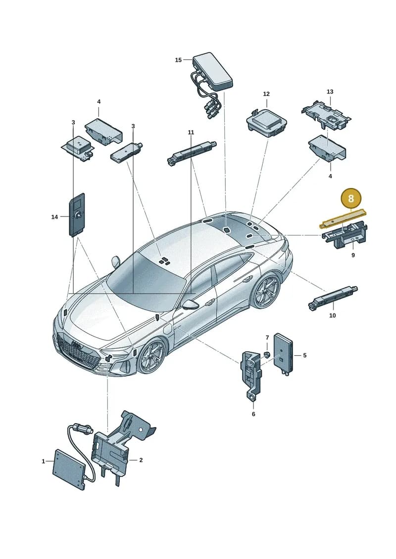 4M0035504A — Audi RS e-tron GT (2020-2025) diagram 4j1035100, position 8