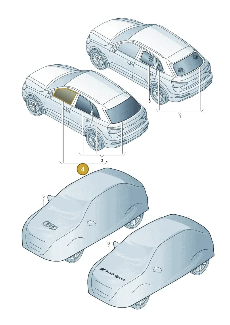 4M0064310C — Audi Q7 (2015-2025) diagram 764061300, position 4