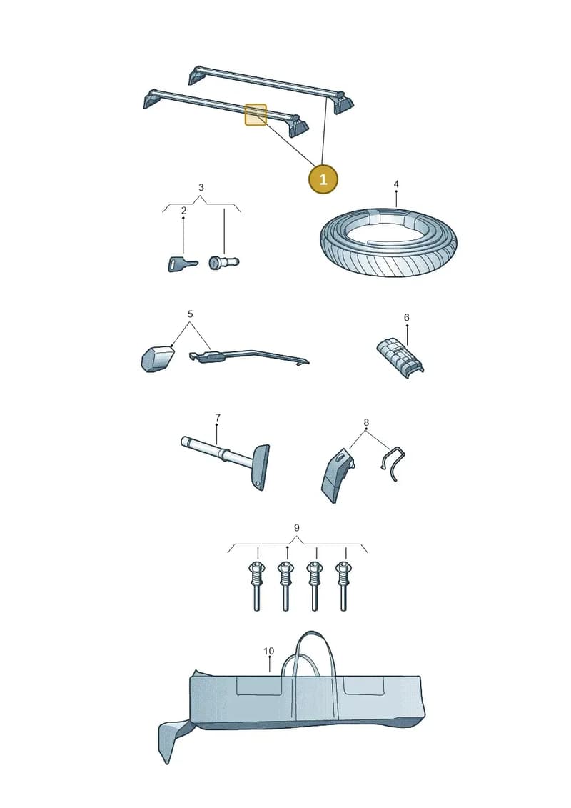 4M0071151 — Audi Q7 (2015-2025) diagram 859071300, position 1
