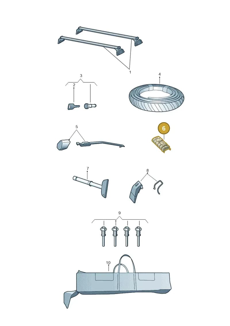 4M0071221 — Audi Q7 (2015-2025) diagram 859071300, position 6