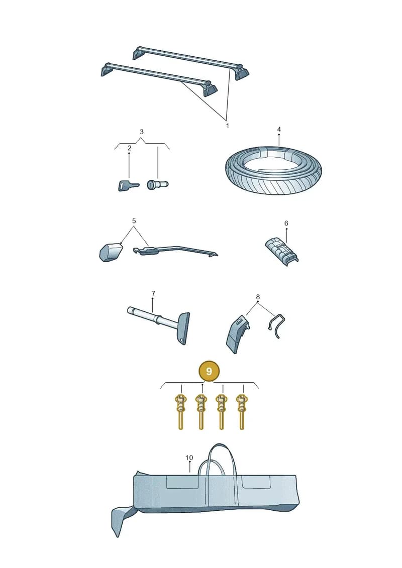 4M0071737 — Audi Q7 (2015-2025) diagram 859071300, position 9