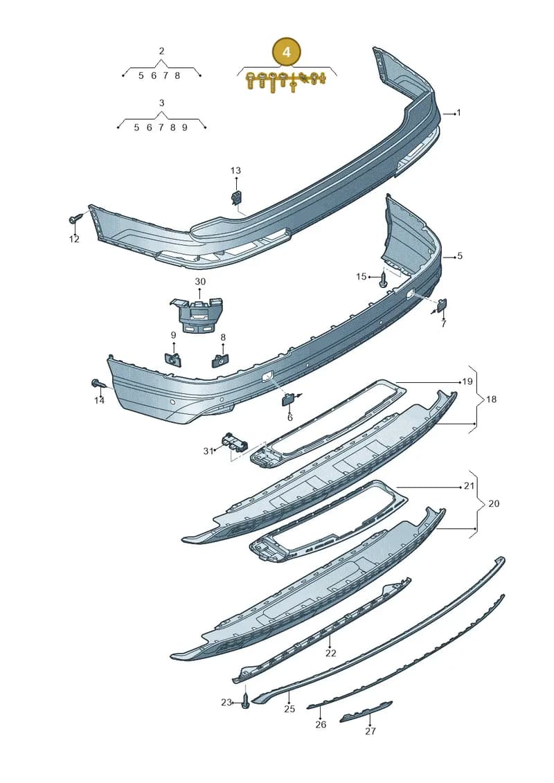 4M0098627 — Audi Q7 (2015-2025) diagram 859807650, position 4