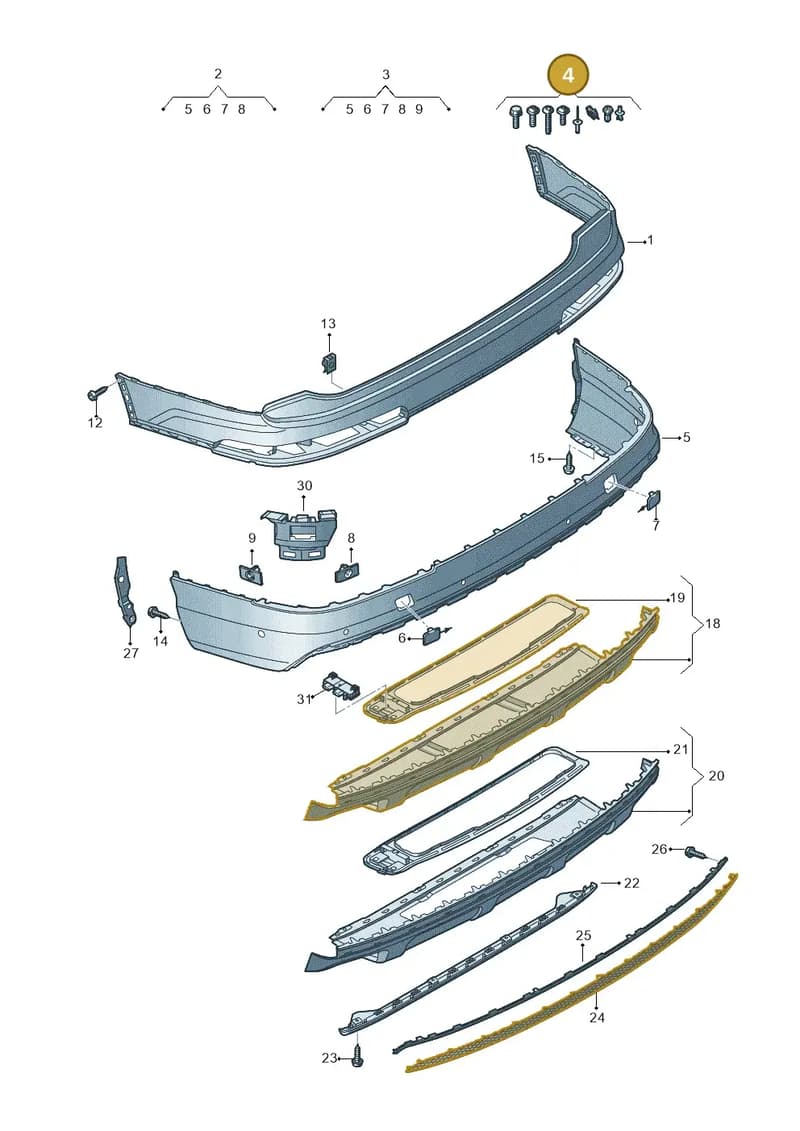 4M0098627 — Audi Q7 (2015-2025) diagram 859807700, position 4
