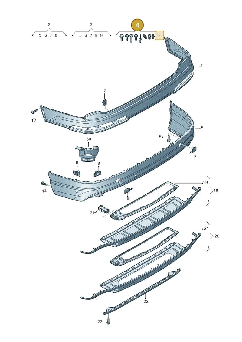 4M0098627 — Audi Q7 (2015-2025) diagram 859807600, position 4