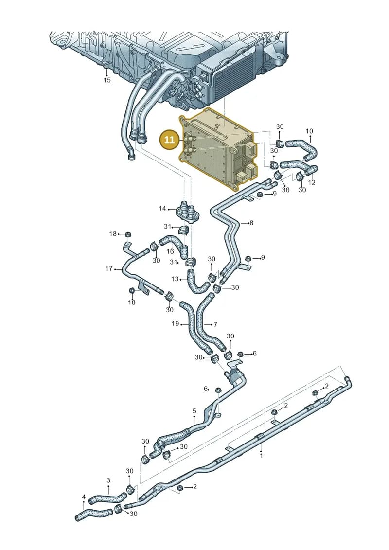 4M0121093G — Audi Q8 (2018-2025) diagram 859121150, position 11
