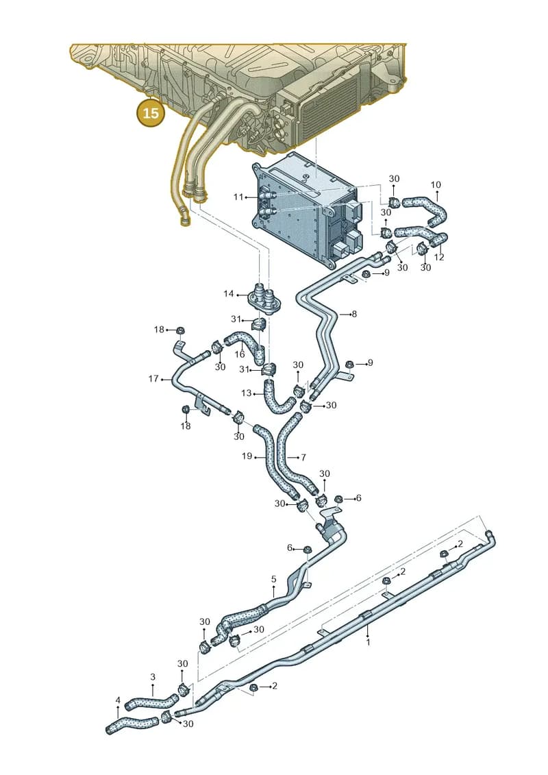 4M0121093H — Audi Q8 (2018-2025) diagram 859121150, position 15