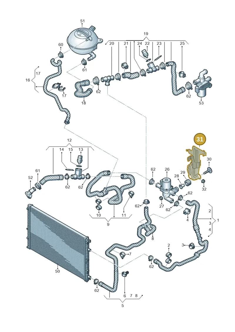 4M0121239G — Audi Q7 (2015-2025) diagram 859121500, position 31