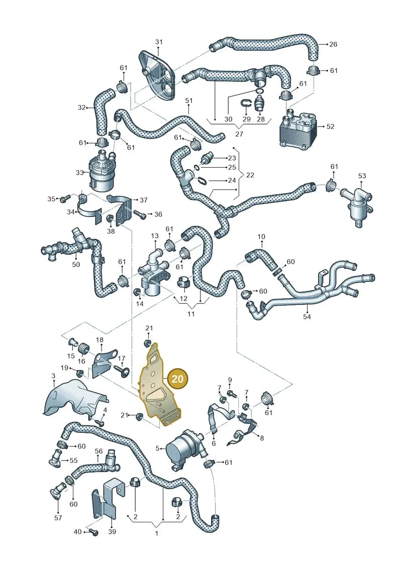 4M0121240F — Audi Q7 (2015-2025) diagram 859121510, position 20