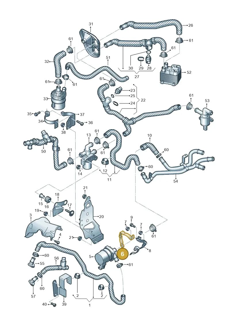 4M0121240N — Audi Q7 (2015-2025) diagram 859121510, position 6
