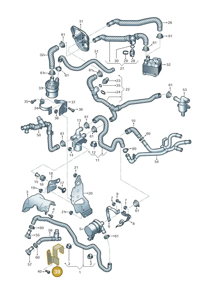 4M0121240P — Audi Q7 (2015-2025) diagram 859121510, position 39