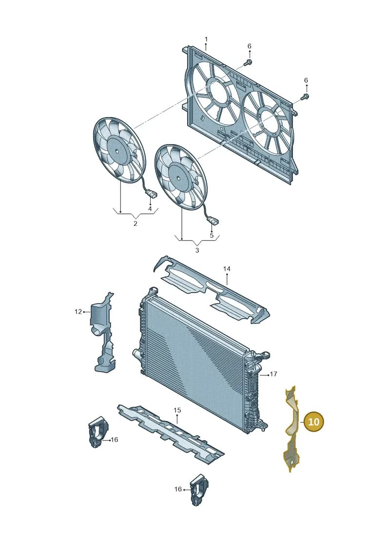 4M0121283AB — Audi Q7 (2015-2025) diagram 859121960, position 10