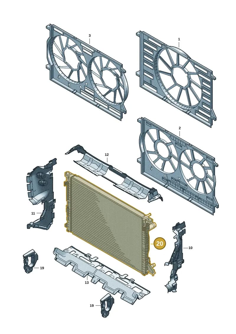 4M0121283EA — Audi Q7 (2015-2025) diagram 859121940, position 20
