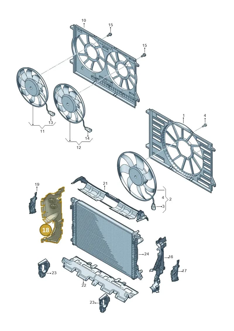 4M0121284BS — Audi Q7 (2015-2025) diagram 859121934, position 18