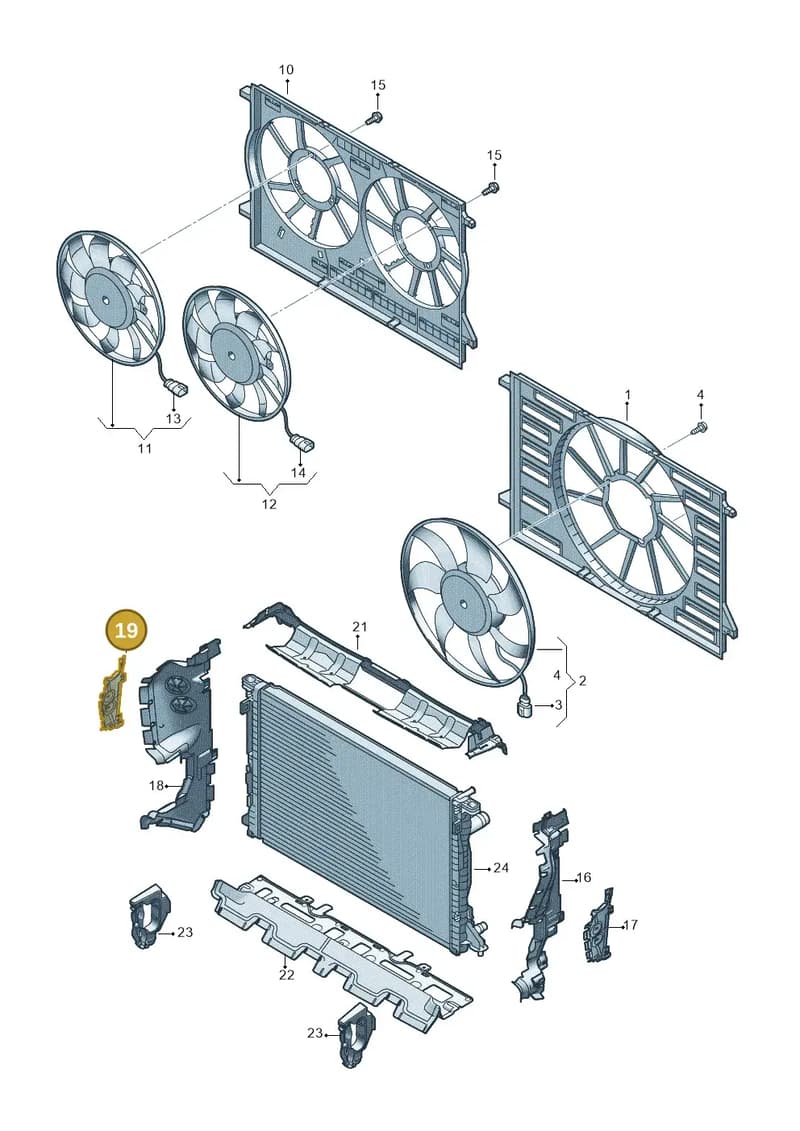 4M0121284CB — Audi Q7 (2015-2025) diagram 859121934, position 19