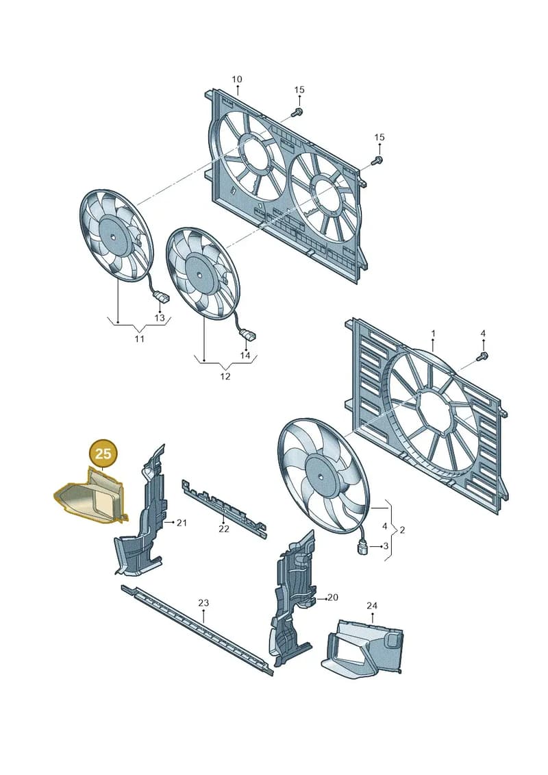 4M0121286E — Audi Q8 (2018-2025) diagram 429121910, position 25