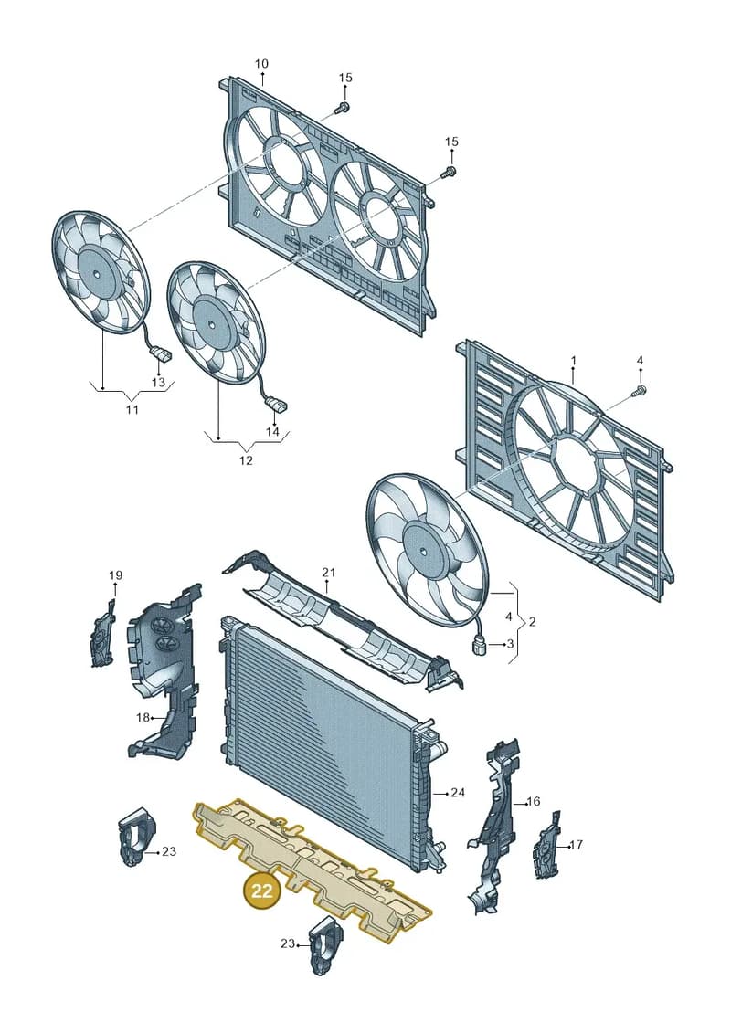 4M0121286E — Audi Q7 (2015-2025) diagram 859121934, position 22