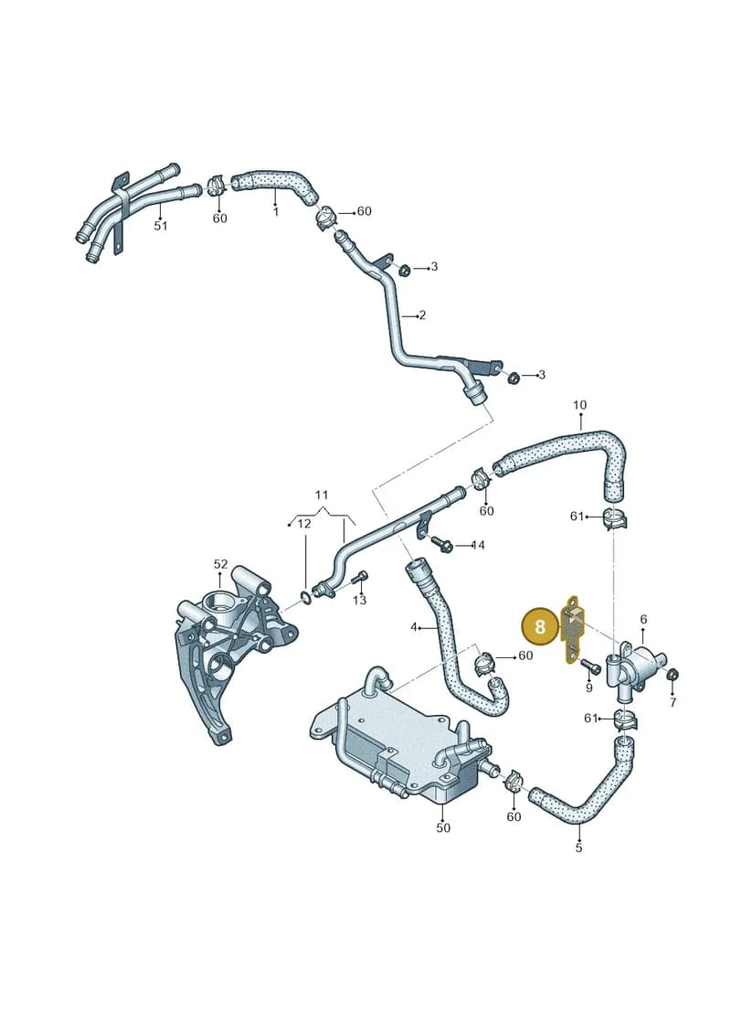 4M0121313AF — Audi Q7 (2015-2025) diagram 859121280, position 8