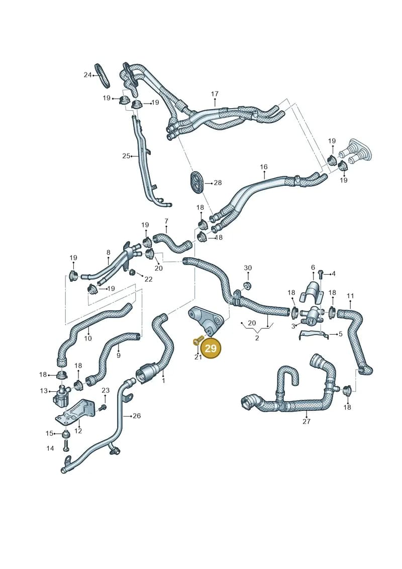 4M0121313CP — Audi Q8 (2018-2025) diagram 429121060, position 29