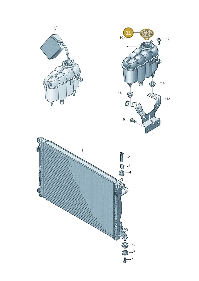 4M0121321R — Audi A5 Sportback (2016-2025) diagram 849121700, position 11