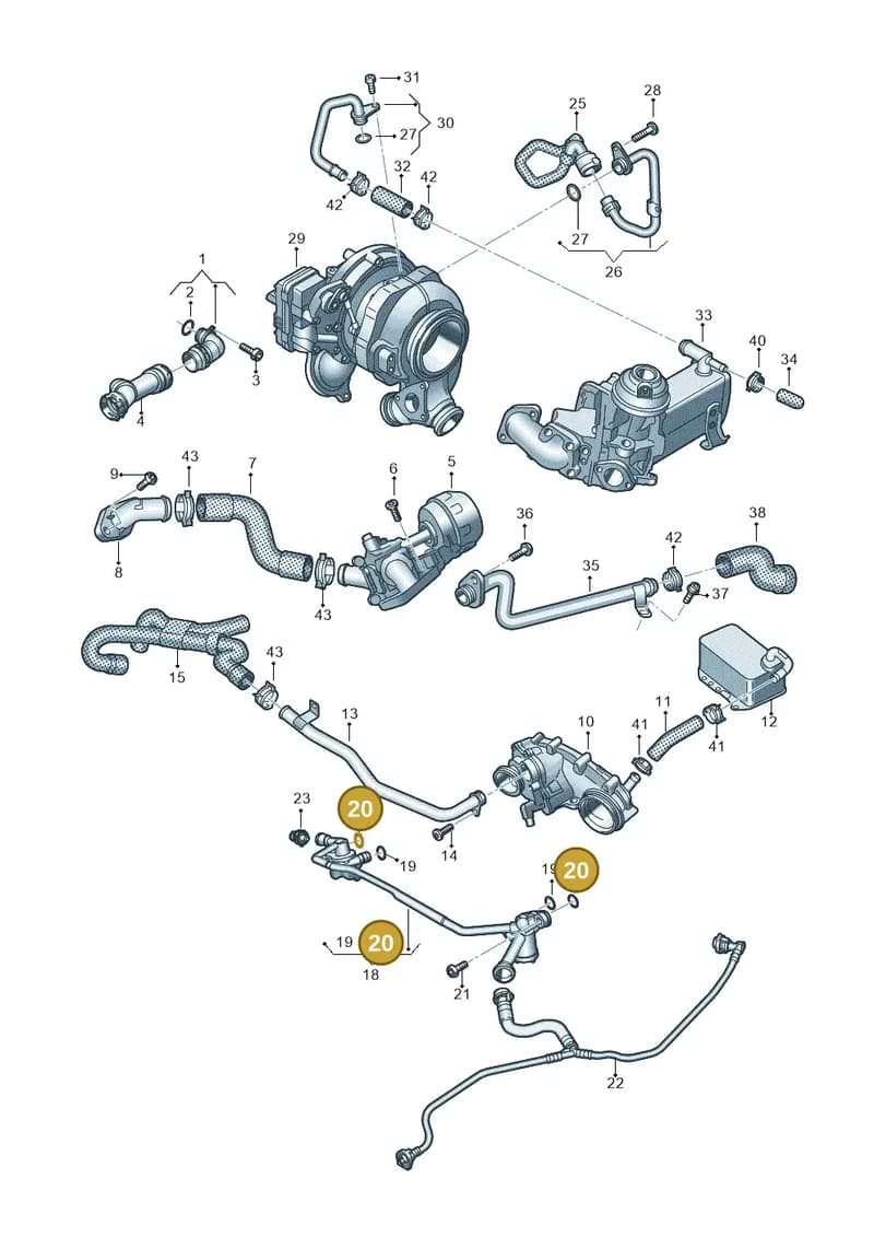 4M0121409E — Audi Q8 (2018-2025) diagram 429121020, position 20